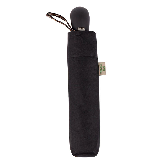 totes® Supermini Plain Black with Gearstick Handle (3 Section) Extra Image 2